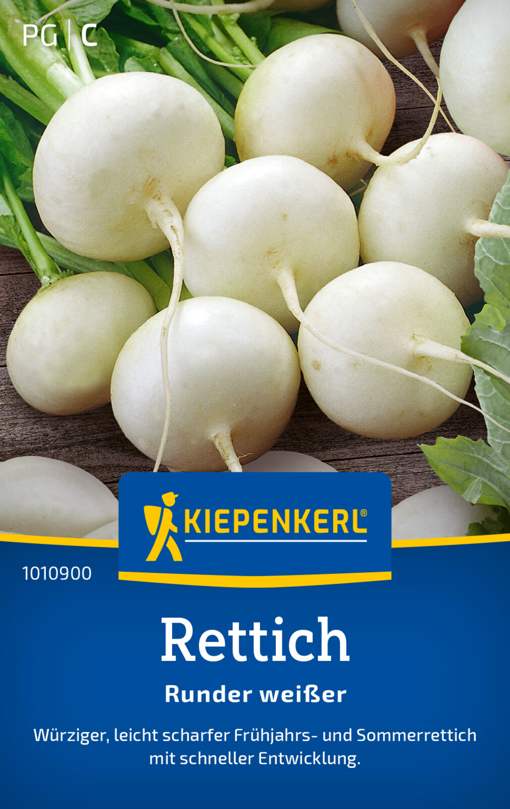 Rettich * Runder weißer * MHD 01/29 Raphanus Kiepenkerl Samen 1010900